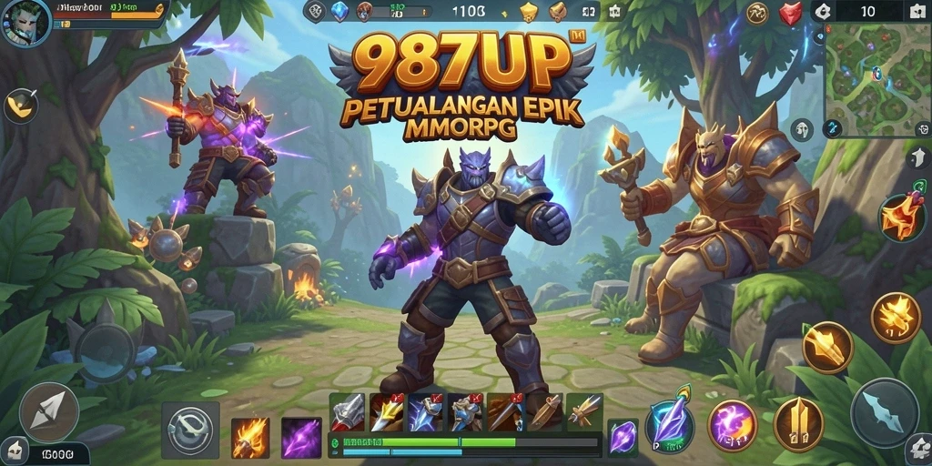 Tangkap momen epik pertarungan dalam 987UP MMORPG.