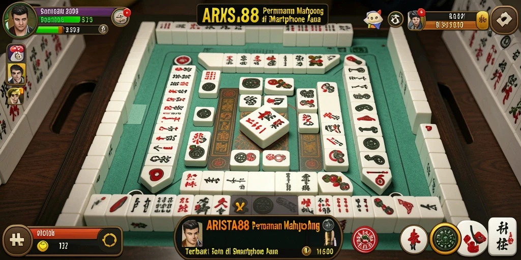 Tampilan gameplay ARISTA88 yang menampilkan keseruan bermain Mahjong.