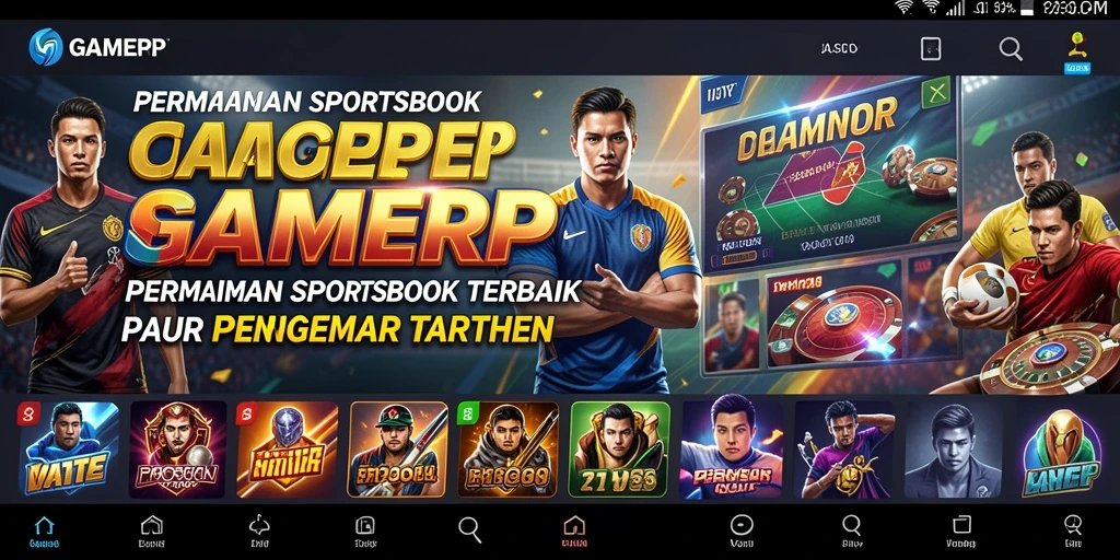 GAMERP menampilkan tampilan dinamis dengan taruhan olahraga yang menarik.