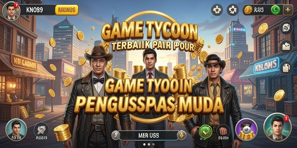Screenshot KNO89 menampilkan pemain yang mengelola bisnis dengan cermat.