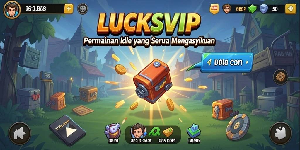 Screenshot gameplay LUCKSVIP dengan karakter yang sedang bertarung.