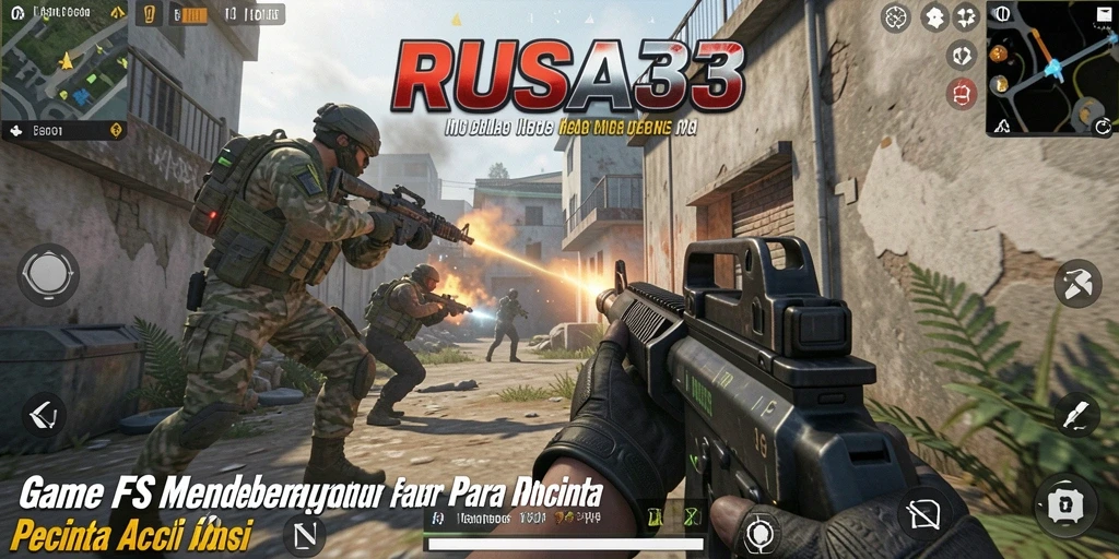 Gameplay mendebarkan di RUSA33 dengan aksi tembak-menembak yang intens.